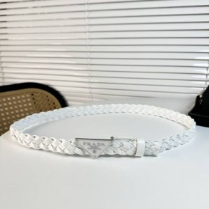 Prada Prada Latest Store Model. This Exquisite Leather Belt Exudes A Simple Yet