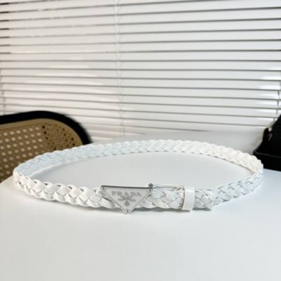 Prada Prada Latest Store Model. This Exquisite Leather Belt Exudes A Simple Yet