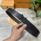 Lv. Louis Vuitton 40Mm Wide Double-Sided Genuine Calf Leather Belt With A Single
