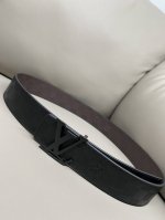 Lv Louis Vuitton reversible 4.0 heat-pressed 3D calfskin, high-quality steel buc