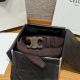 Celine Triomphe Medium Belt. This belt is made of suede cowhide leather with a s