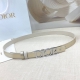 2.0Cm Dior belt, double-sided top layer cowhide, length: 75.80.85.90.95. .Europe