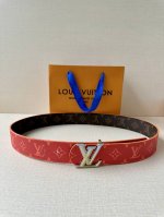 4.0 Wide Lv Dimension Sunset double-sided belt is made of Monogram coated canvas