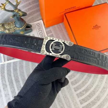 Herm S Special Leather Belt Series, Original Factory-Made Premium Stainless Stee - Click Image to Close