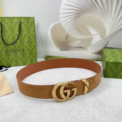 5.0 Cm Gucci Wide Belt, Double-Sided Top-Grain Cowhide Leather, Length: 75, 80,