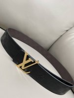 Lv Louis Vuitton Reversible 4.0 Hot-pressed 3D Calfskin High-Quality Steel Buckl