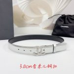 Special 3.0Cm Chanel Belt, Double-Sided Top-Grain Leather, Length: 75.80.85.90.9
