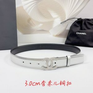 Special 3.0Cm Chanel Belt, Double-Sided Top-Grain Leather, Length: 75.80.85.90.9