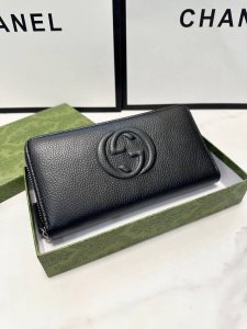 Color PVC Size 21X11 Gucci single zipper clutch original top layer cowhide with