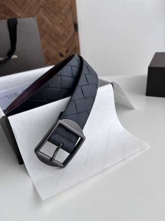 Special Bv New Men's Belt, Handcrafted Large Intreccio Weave Italian Calfskin, C - Click Image to Close