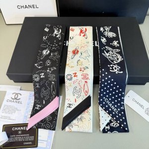 Chanel 25C latest fish Twilly scarf The new La series headband is so cute, with