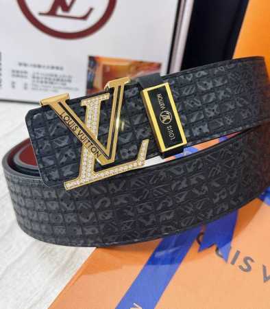 Belt: Louis Vuitton Top Replica - Belt: 100% imported original top-grain cowhide - Click Image to Close