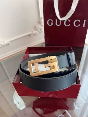 Gucci Gucci Automatic Smooth Buckle Belt Made Of Stainless Steel Hardware Width