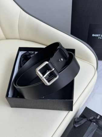 Saint Laurent Women's Belt Original Genuine Gold Electroplated Buckle, Original - Click Image to Close