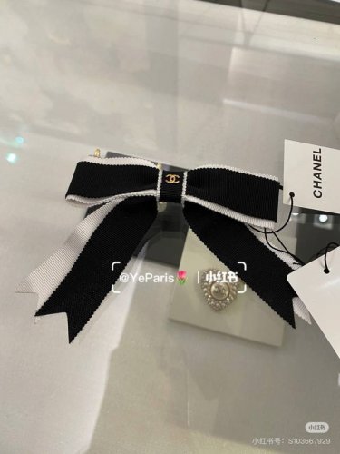 Special counter packagingChanel Chanel latest bow vintage five-gold hairpin# Tru