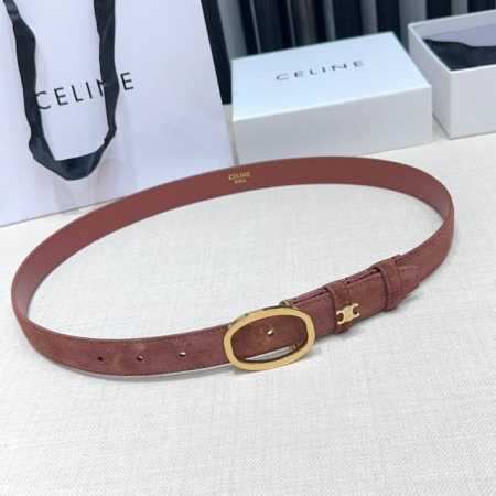 2.5cm Celine belt, double-sided top-grain cowhide, length: 75.80.85.90.95.100.1 - Click Image to Close