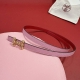 Summer Simple Girls Palm Pattern Belt Accessories Thin Version 1.3H Stainless St