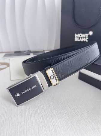 Product Name: Montblanc. Montblanc Original Single Belt Automatic Belt Model: Au - Click Image to Close