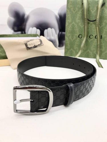 Interlocking Double G Buckle Belt, Crafted From Gucci Signature Leather Using He