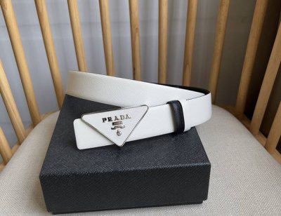 Prada The Latest Model From Prada. This Buckle Belt Is From The Versatile Modula