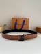 lv Pyramide Glitter 34Mm Belt Exudes Youthful Style From The Winter And Sprin