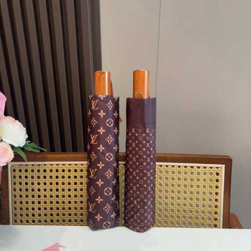 Louis Vuitton Tri-fold Automatic Folding Sun Umbrella New coating technology Dar