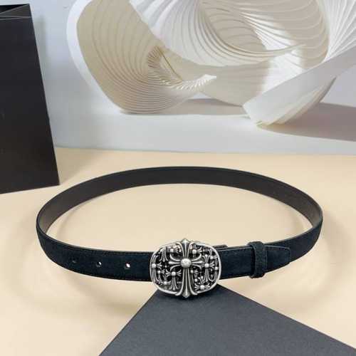 Chrome Hearts Mini belt detachable original calfskin with classic logo pure cop