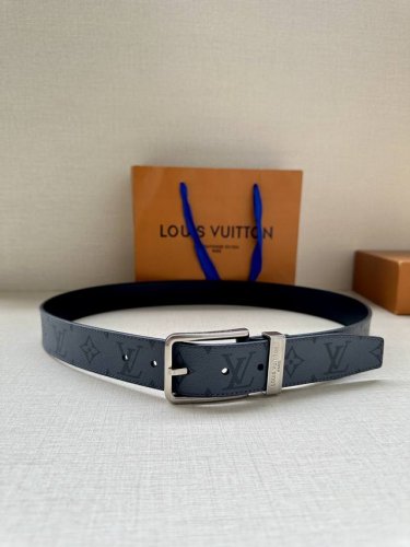 Special 3.4-Inch Wide Saint Germain Belt Combines Monogram Eclipse Canvas With M
