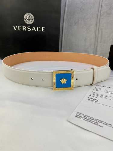 Width 4.0 Cm Versace This Fashionable Plain Weave Belt Is Crafted From Soft Calf