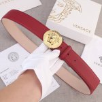 Width 4.0cm This Versace belt features the iconic Versace Medusa head buckle, a