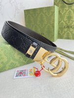 Product Name: Gucci Original Belt Model: Buckle, Pure Copper Buckle, Top-Grain