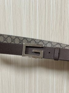 3.5 width apricot imitation pigskin pattern, double-sided imported leather, with