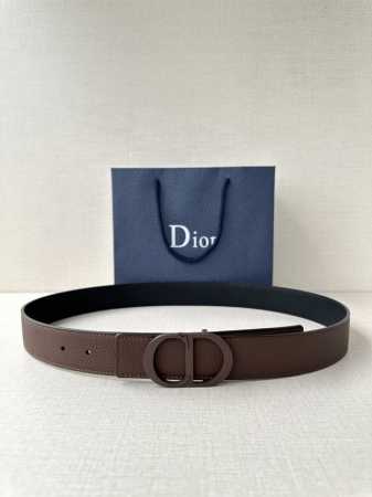 Width 3.5Cm Dior's belt buckle is crafted from stainless steel with a coffee bro - Click Image to Close