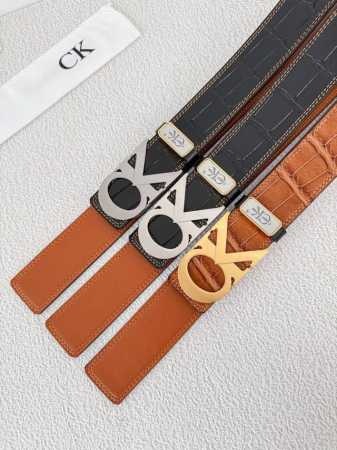 Belt: CK top replica. Single and double buckle belt: CK trendy brand. Genuine pr - Click Image to Close