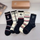 5 pairs per box with packaging Burberry super popular unisex knee-high socks, p