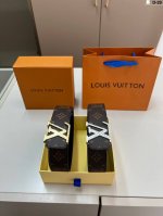 Lv Louis Vuitton Men's leather belt D-29 full package + handbag DDD