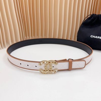 3.0 Cm Chanel Official New Arrival, Double-Sided Top-Grain Cowhide Leather, Leng