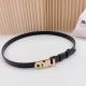 2.0Cm Miu Miu New Belt, Double-Sided Full-Grain Cowhide Leather, Length: 75.80.8