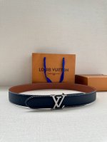 3.4 Width This Lv Shield Double-Sided Belt From The Fall/Winter Fashion Show Fea