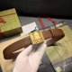 Gucci Width 3.5Cm New Imported Cowhide Men's Belt Is Ingeniously Decorated With
