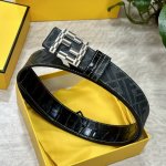 Fendi Same style as Fendi counters Width 4.0cm Double ring reversible belt Ff pr
