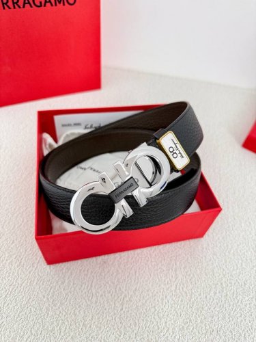 Product Name: Ferragamo Belt Original Model: Buckle, Classic Pure Copper Buckle,