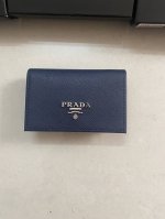 Prada's latest men's card holder, synced with the official website, authentic pr