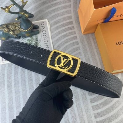 Lv Special Leather Belt Series, Original Factory-Made Premium Stainless Steel Bu
