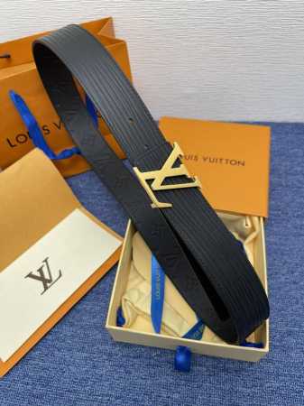 Brand Lv 4.0Cm 550108 Description: This belt features an Lv buckle with a buffa - Click Image to Close