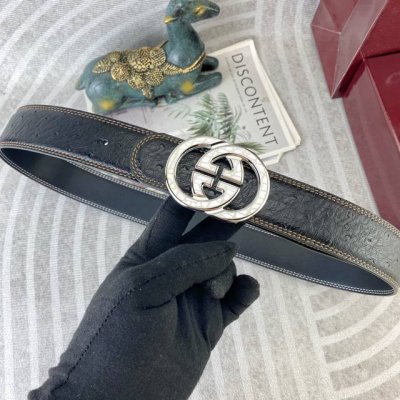 Special Gucci Special Leather Belt Series, Original Factory-Made Premium Stainle