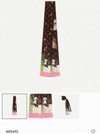 Lv Christmas series doll silk ribbon, 100% twill silk, long silk scarf Twilly he - Click Image to Close