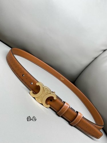 Triomphe Medium Embossed Waistband, 1 inch (2.5 cm) Width (Ddd), Non-removable T