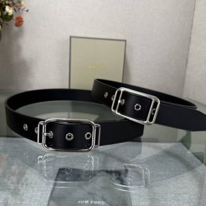 Tom Ford's latest trendy double-sided top-grain cowhide leather model, 3.5mm wi