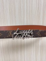 3.0 Imported canvas with monogram print, calfskin sole, and new wire buckle. Wom